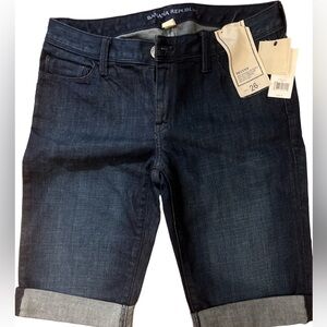 Banana republic Skinny dark denim shorts Sz 26